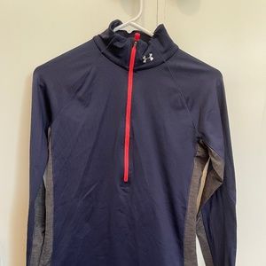 Under Armour Fitted Cold Gear Quarter Zip - Size M - EUC